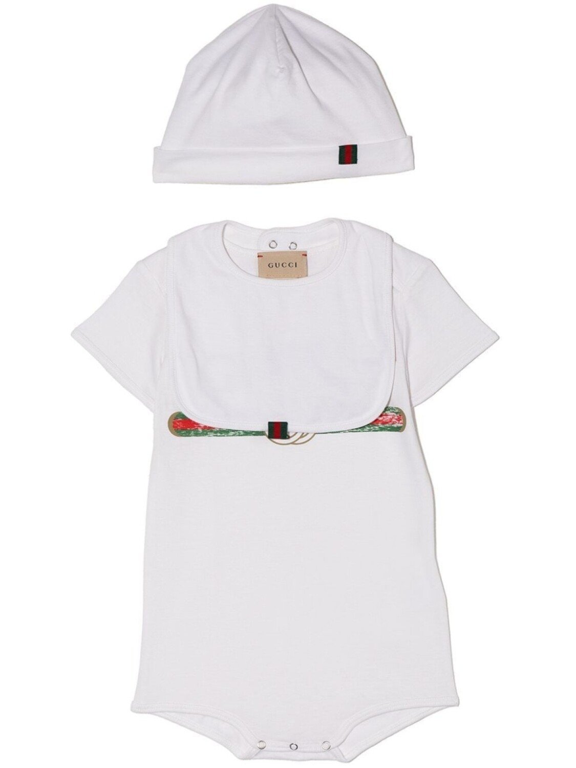 

Gucci Kids комплект для новорожденного с логотипом, белый