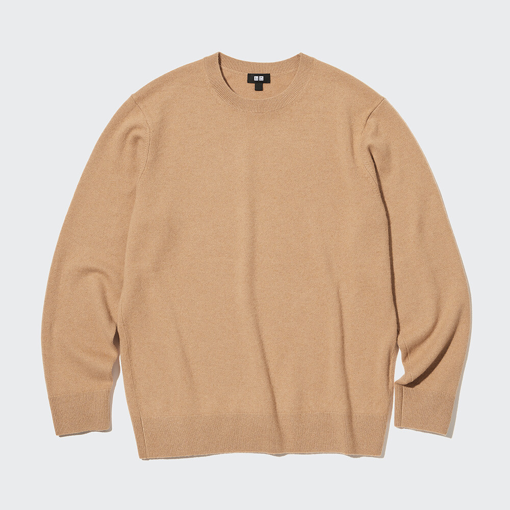 

Предпродажа мужского и женского кашемирового свитера с круглым вырезом Uniqlo (теплый элитный свитер с длинными рукавами)