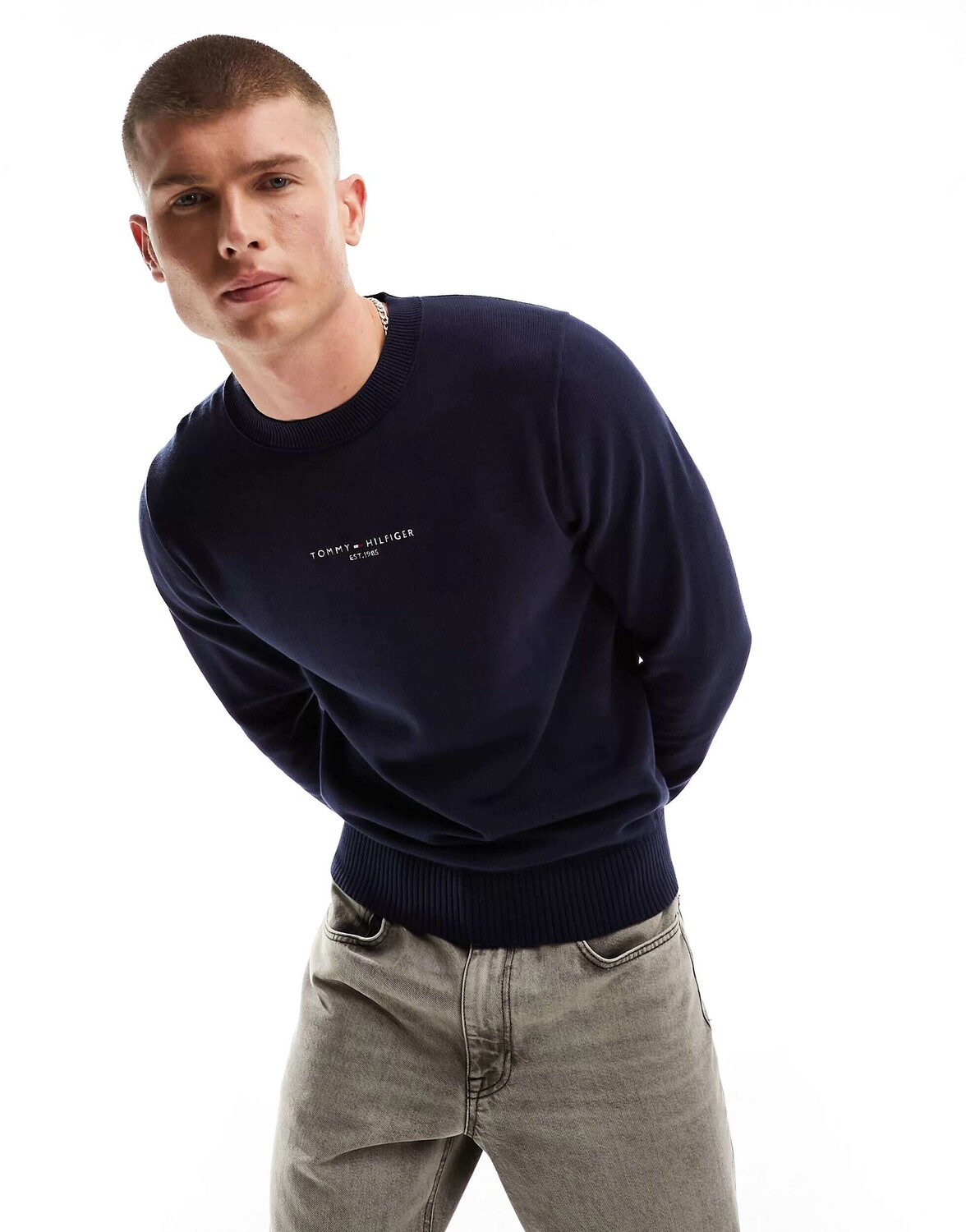 

Tommy Hilfiger Джемпер с круглым вырезом hilfiger Embro в пустынном небе