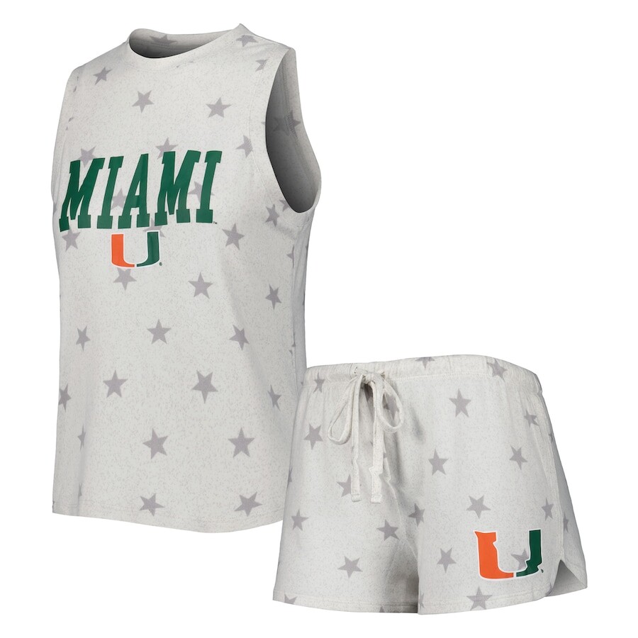 

Пижамный комплект Concepts Sport Miami Hurricanes, кремовый