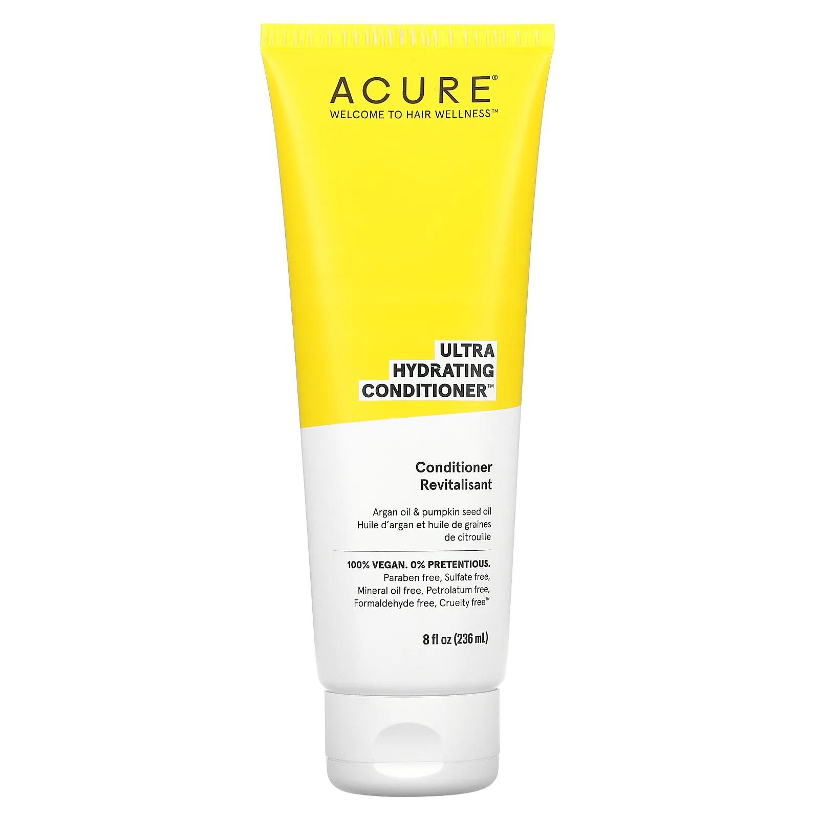 Acure Ultra Hydrating Conditioner Argan Oil & Pumpkin 8 fl oz (236.5 ml) acure ultra hydrating conditioner argan oil