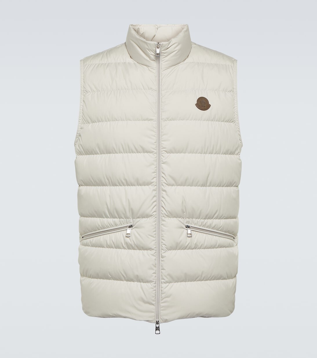 Пуховик треомпан Moncler, белый