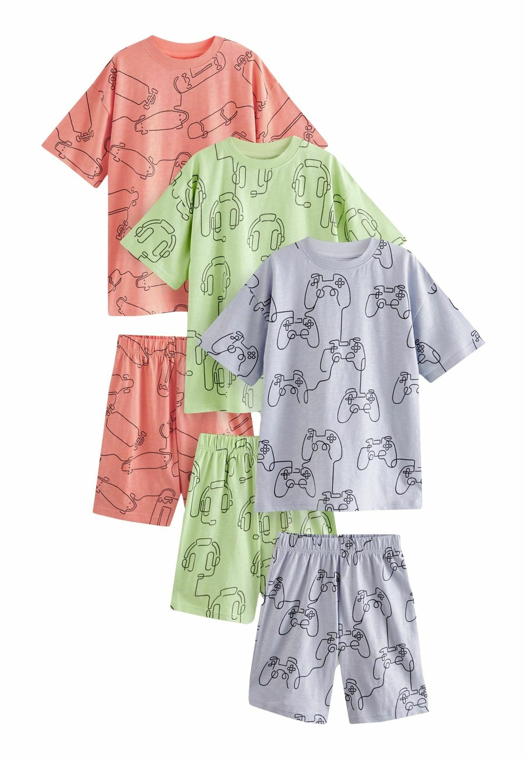 Пижамы 3 PACK SET Next, фиолетовый пижамы 3 pack snuggle set next коричневый