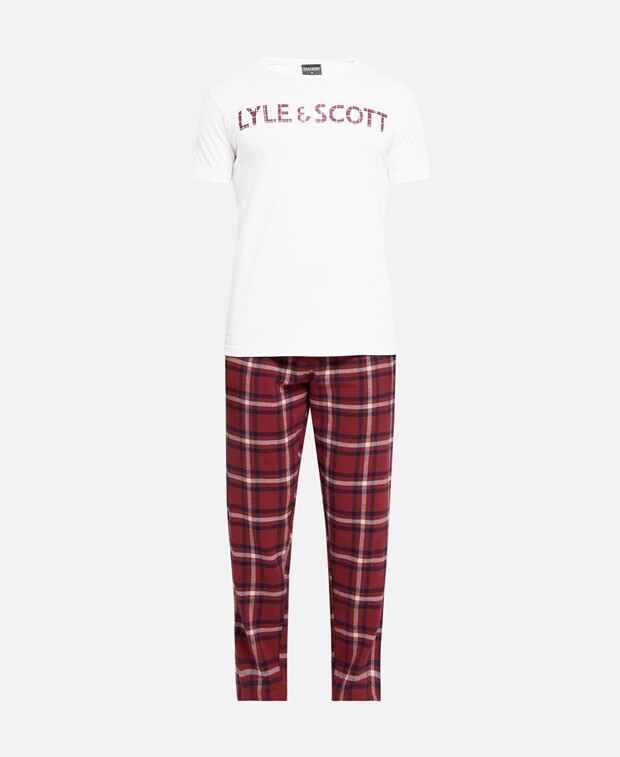 

Пижама Lyle & Scott, светло-красный