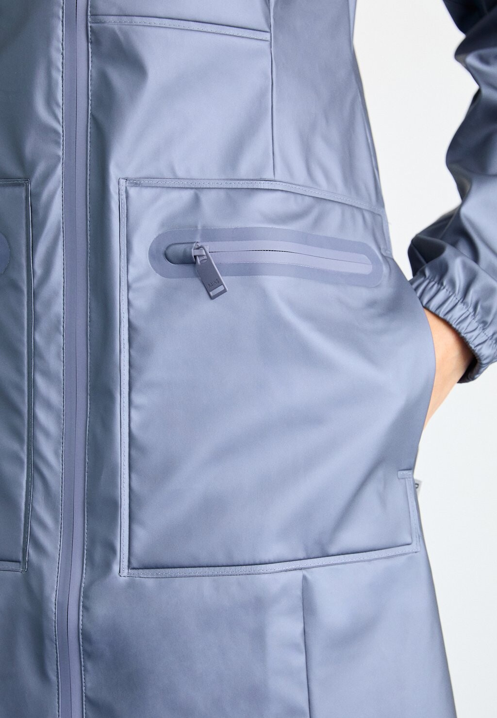 

Парка CARGO CURVE JACKET W3 Rains, синий металлик