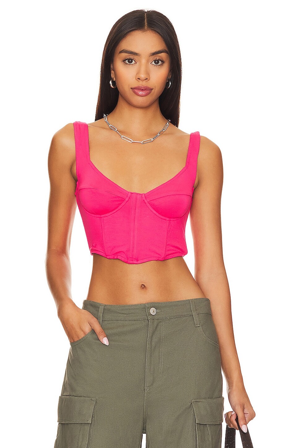 

Топ superdown Jia Bustier, розовый