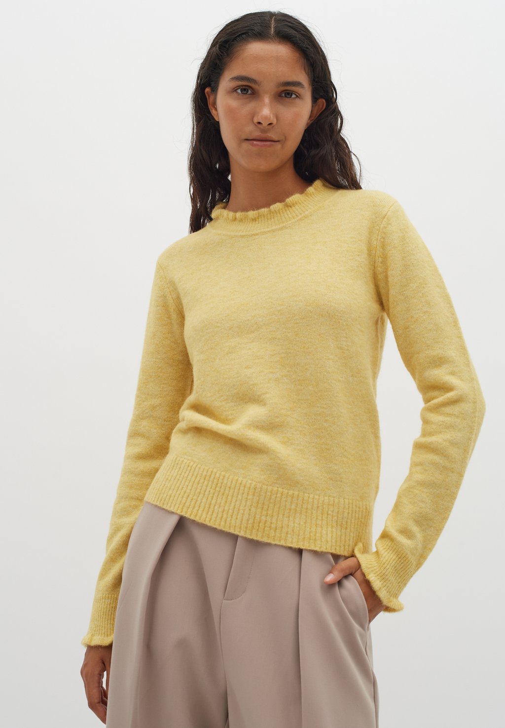 Вязаный свитер ANAJA InWear, цвет misted yellow