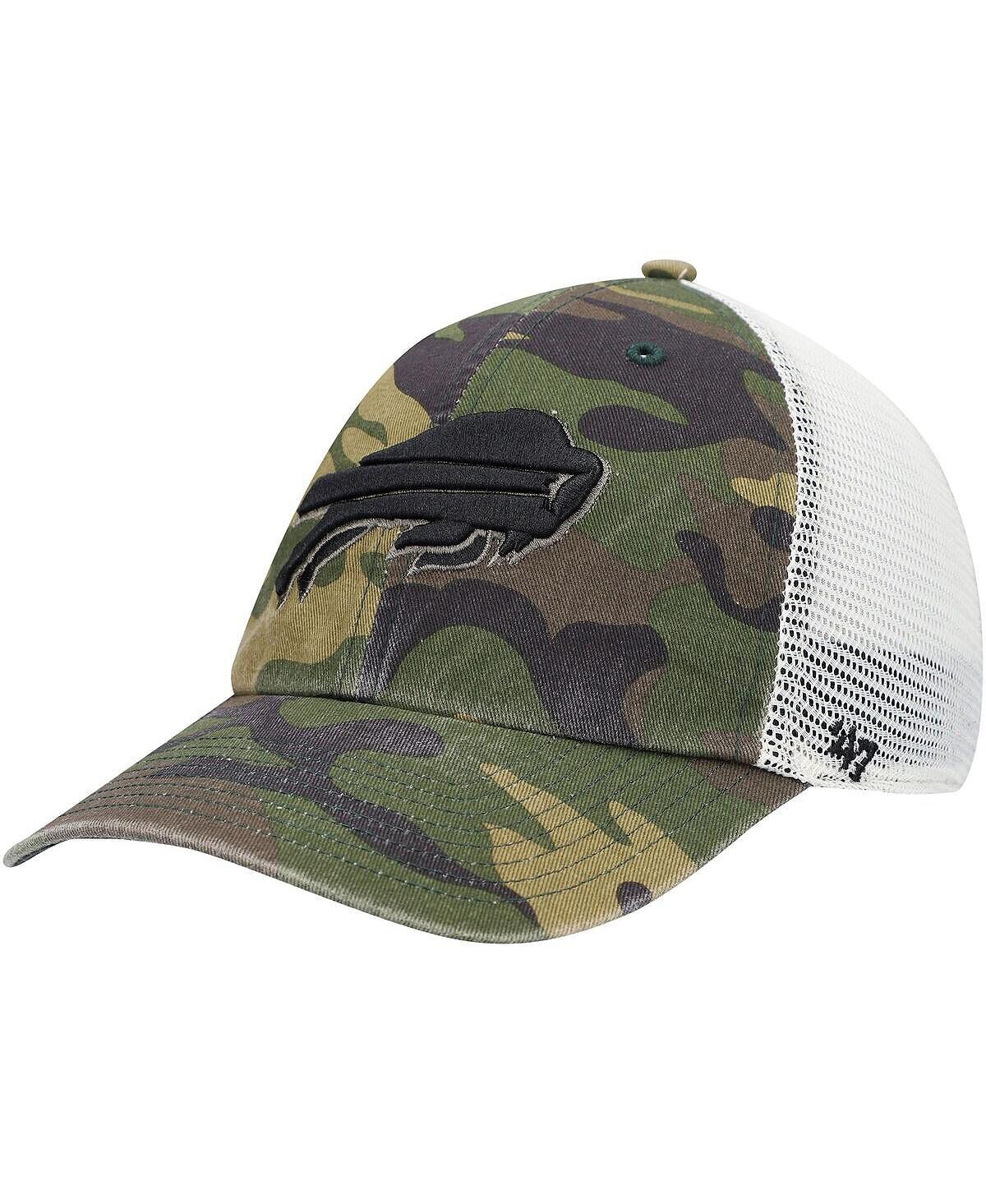 

Мужская камуфляжная кепка Buffalo Bills Branson Clean Up Trucker '47 '47 Brand