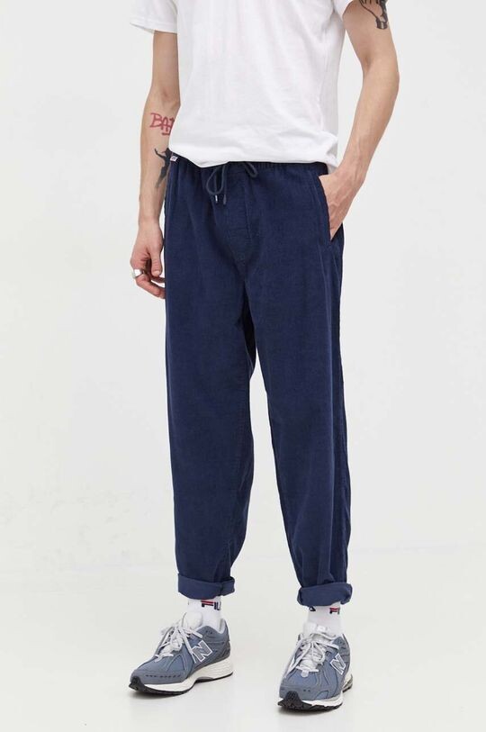 

Хлопковые брюки Tommy Jeans, темно-синий
