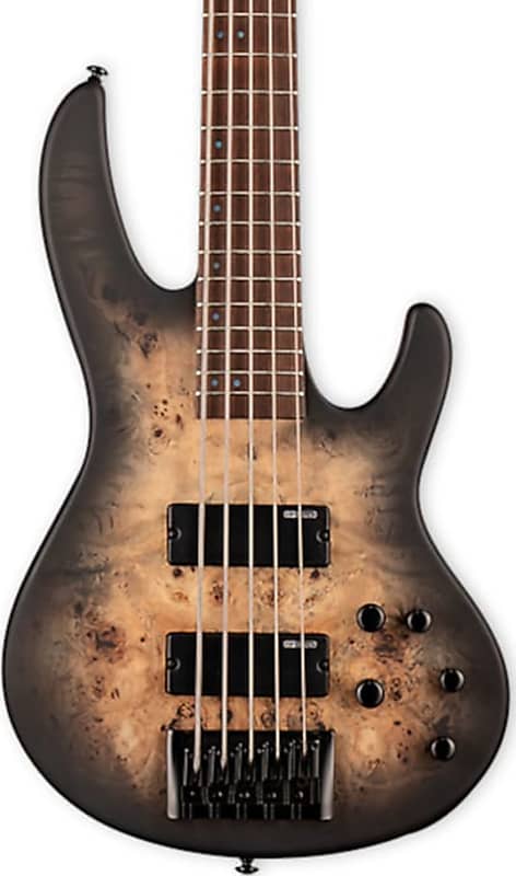 Басс гитара ESP LTD D-5 D Series 5-String Bass Guitar, Black Natural Burst Satin