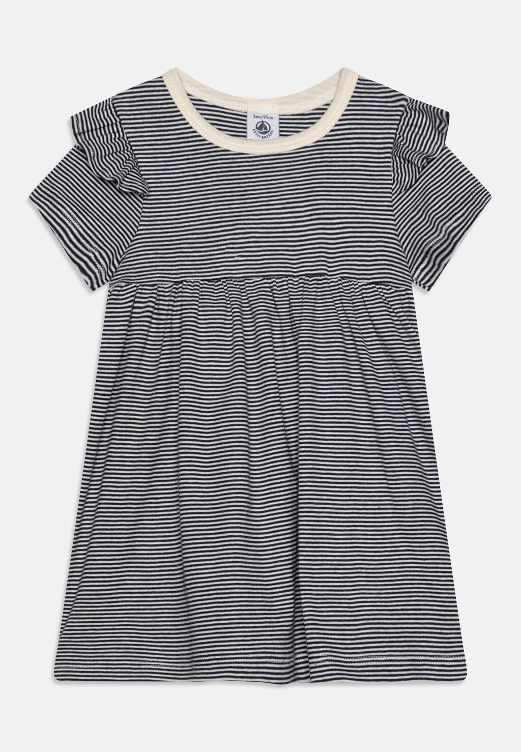 

Платье из джерси Kids Robe Moona Petit Bateau, цвет smoking/marshmallow