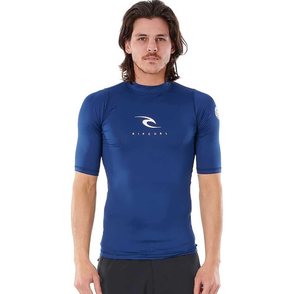 

Рашгард Rip Curl Corps Short Sleeve, синий