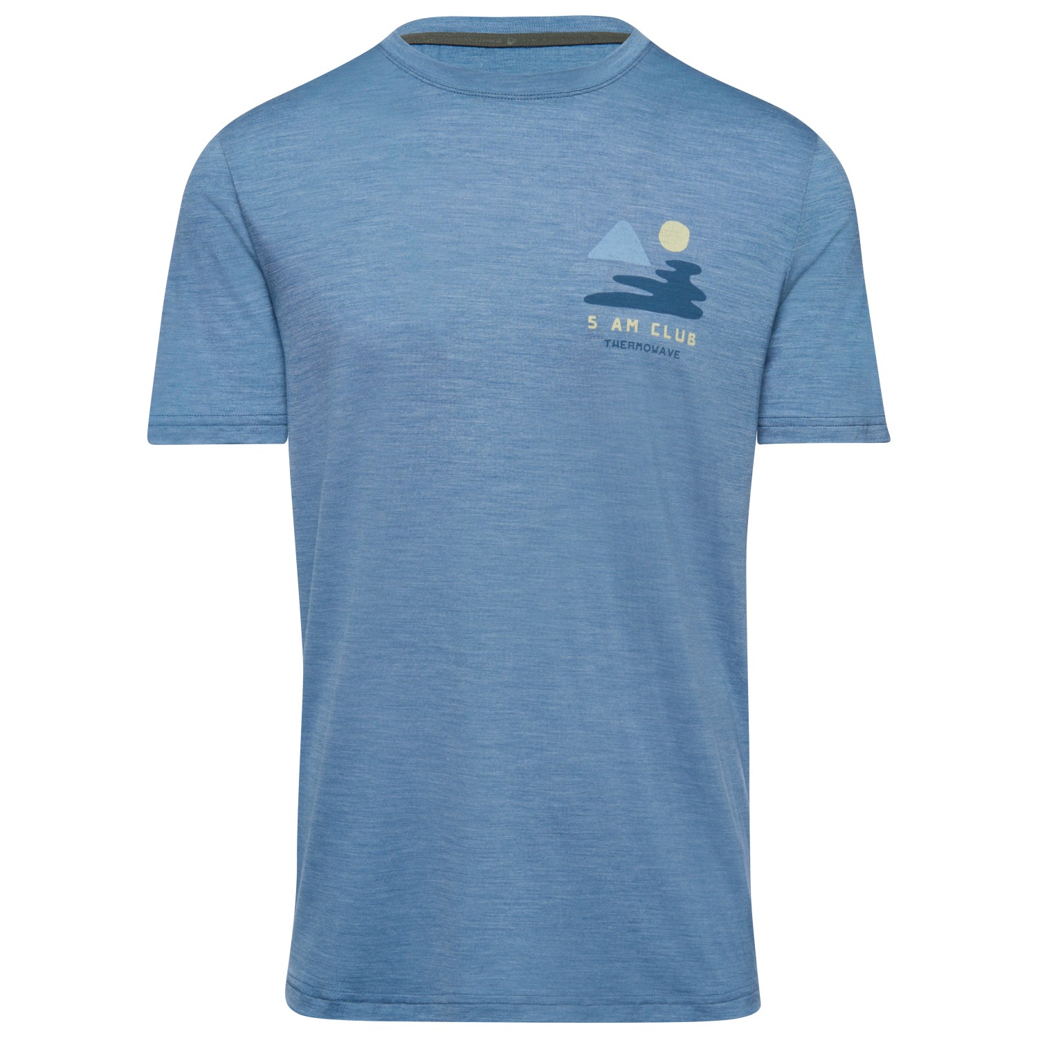 Рубашка из мериноса Thermowave Merino Cooler Trulite T Shirt 5AM Club, цвет Mountain Spring Melange