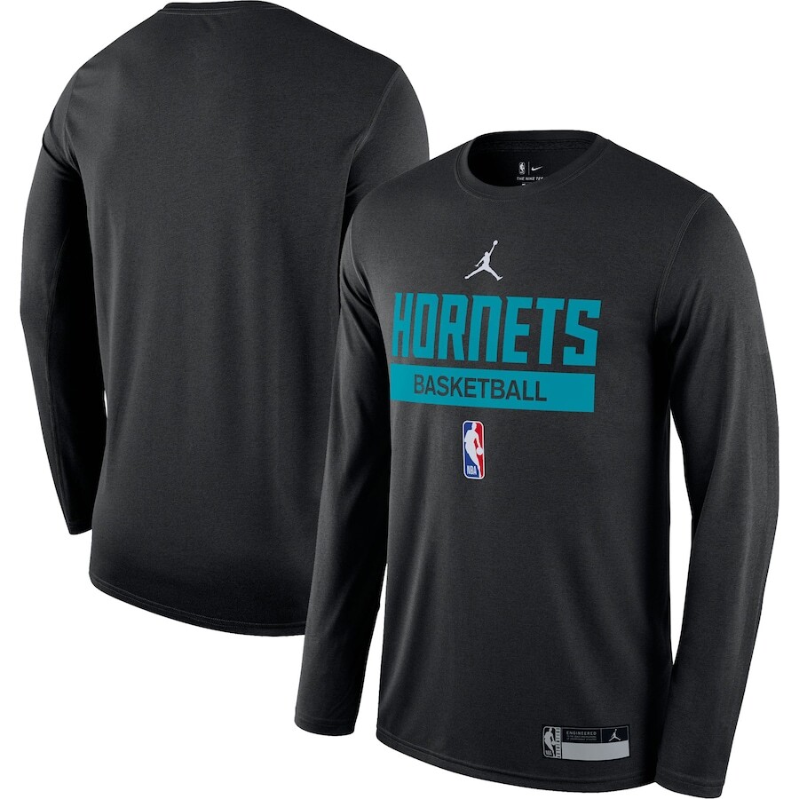 

Футболка с длинным рукавом Jordan Brand Charlotte Hornets, черный