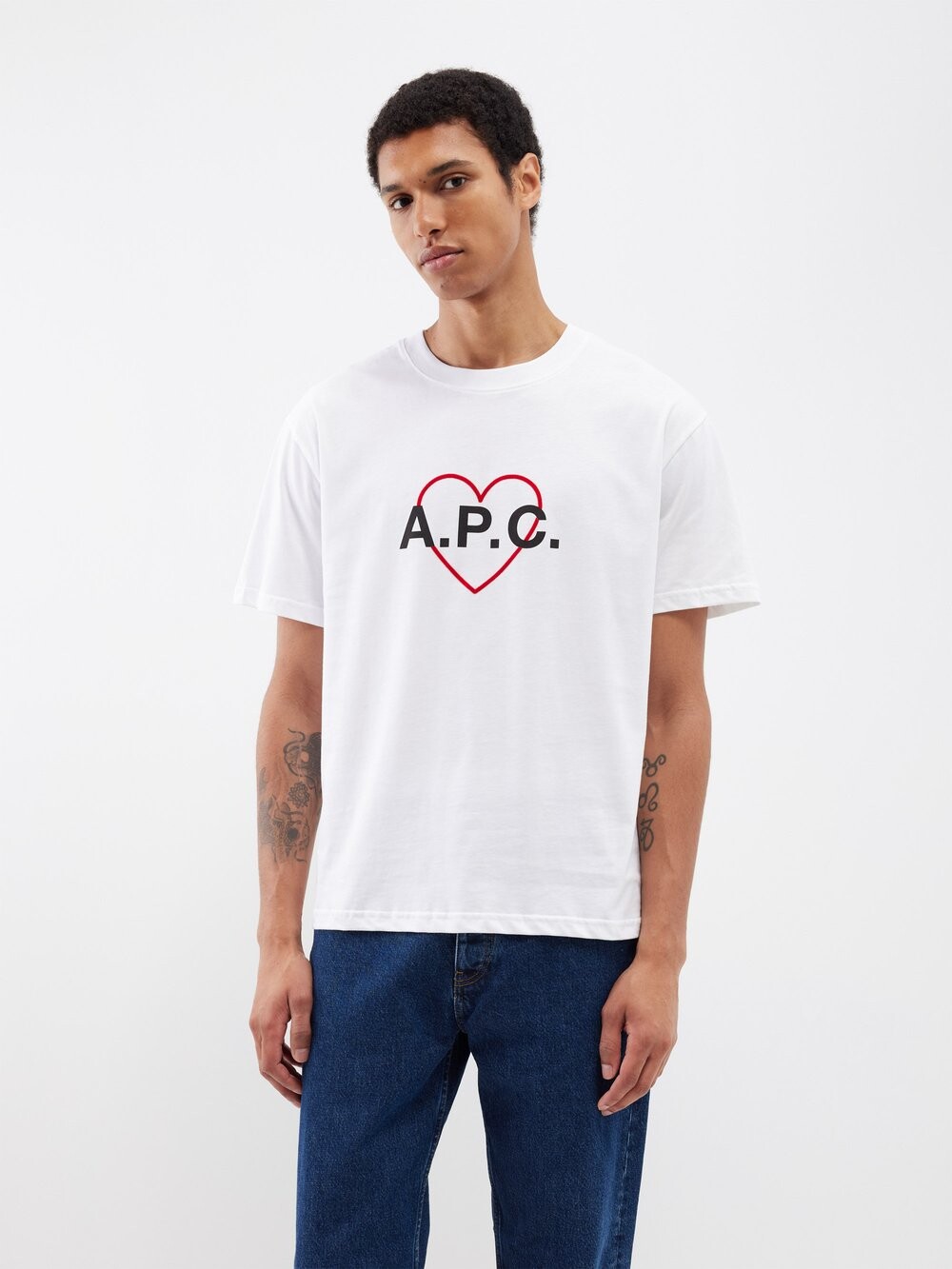 

Футболка valentin из органического хлопка с логотипом A.P.C., белый