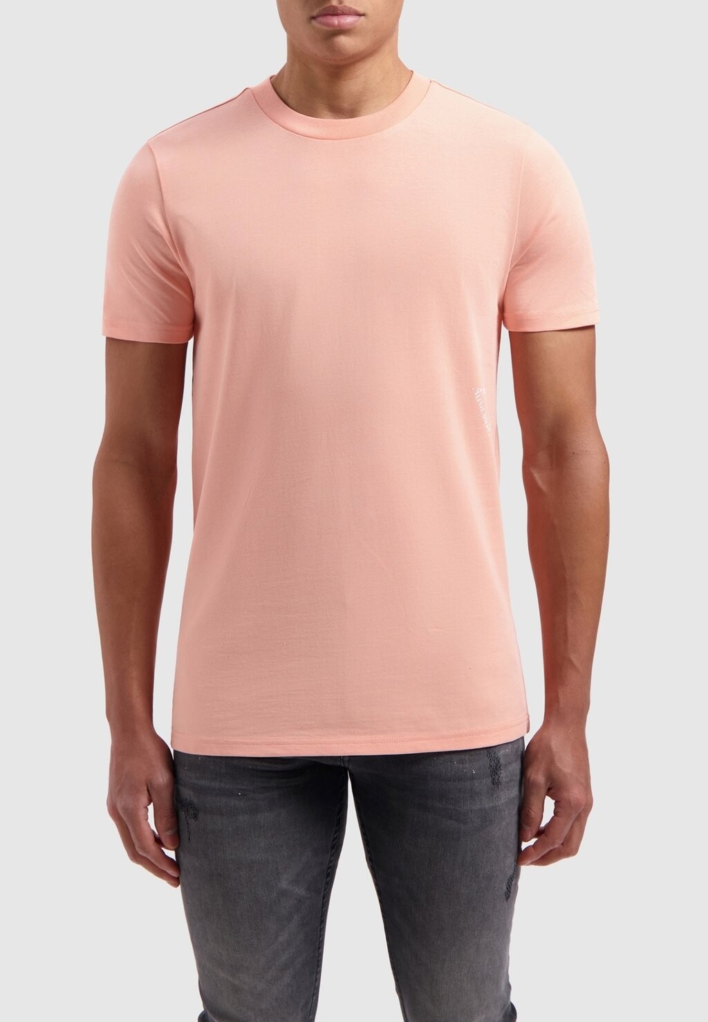 

Базовая футболка REGULAR FIT CREWNECK Pure Path, цвет coral