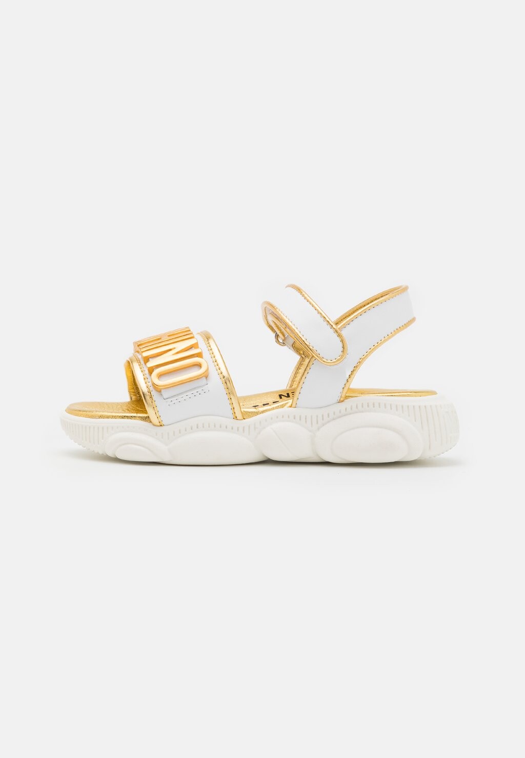 

Сандалии Unisex MOSCHINO, цвет white/gold