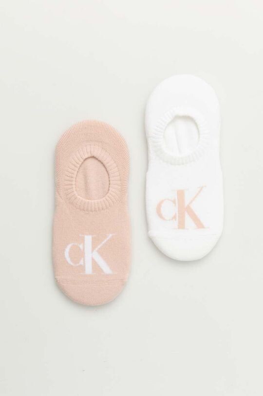 

2 пары носков Calvin Klein Jeans, розовый