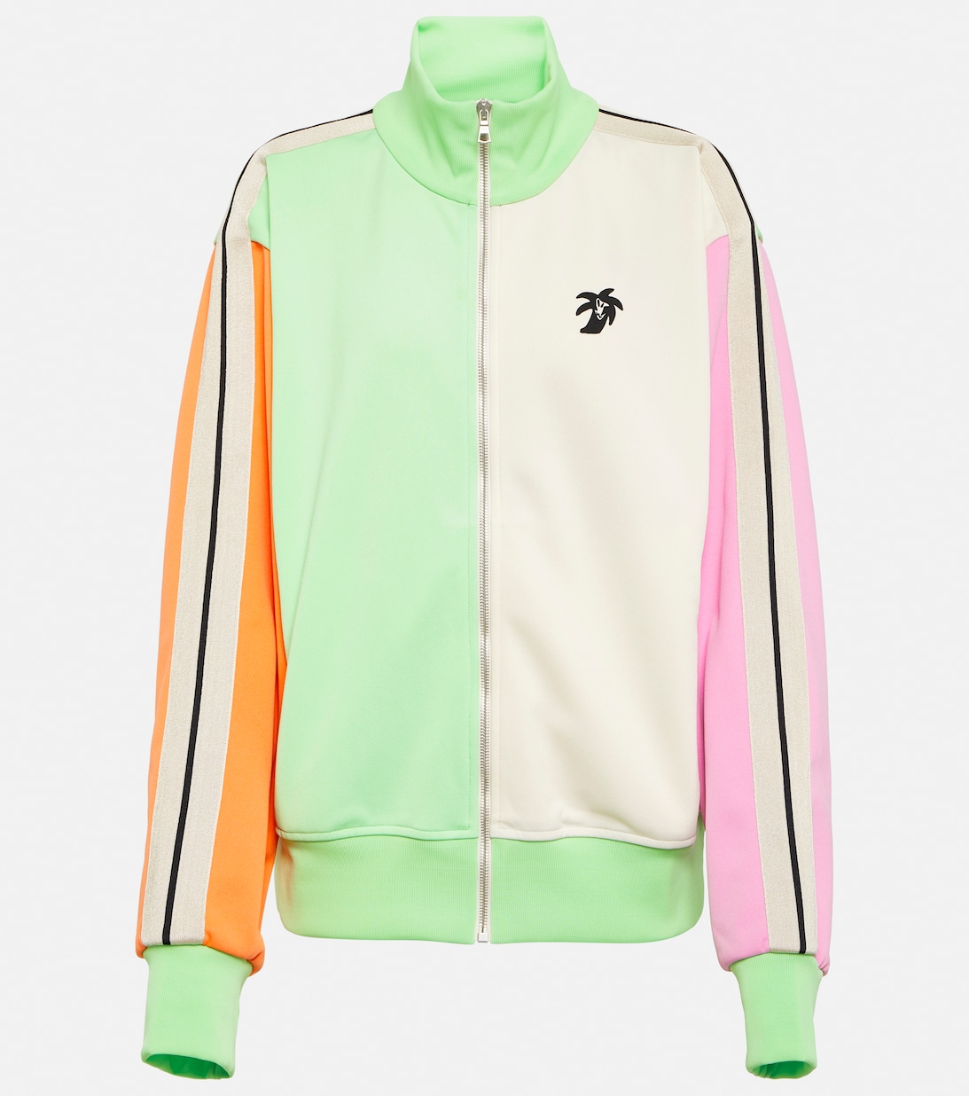 Спортивная куртка с цветными блоками и логотипом PALM ANGELS, разноцветный