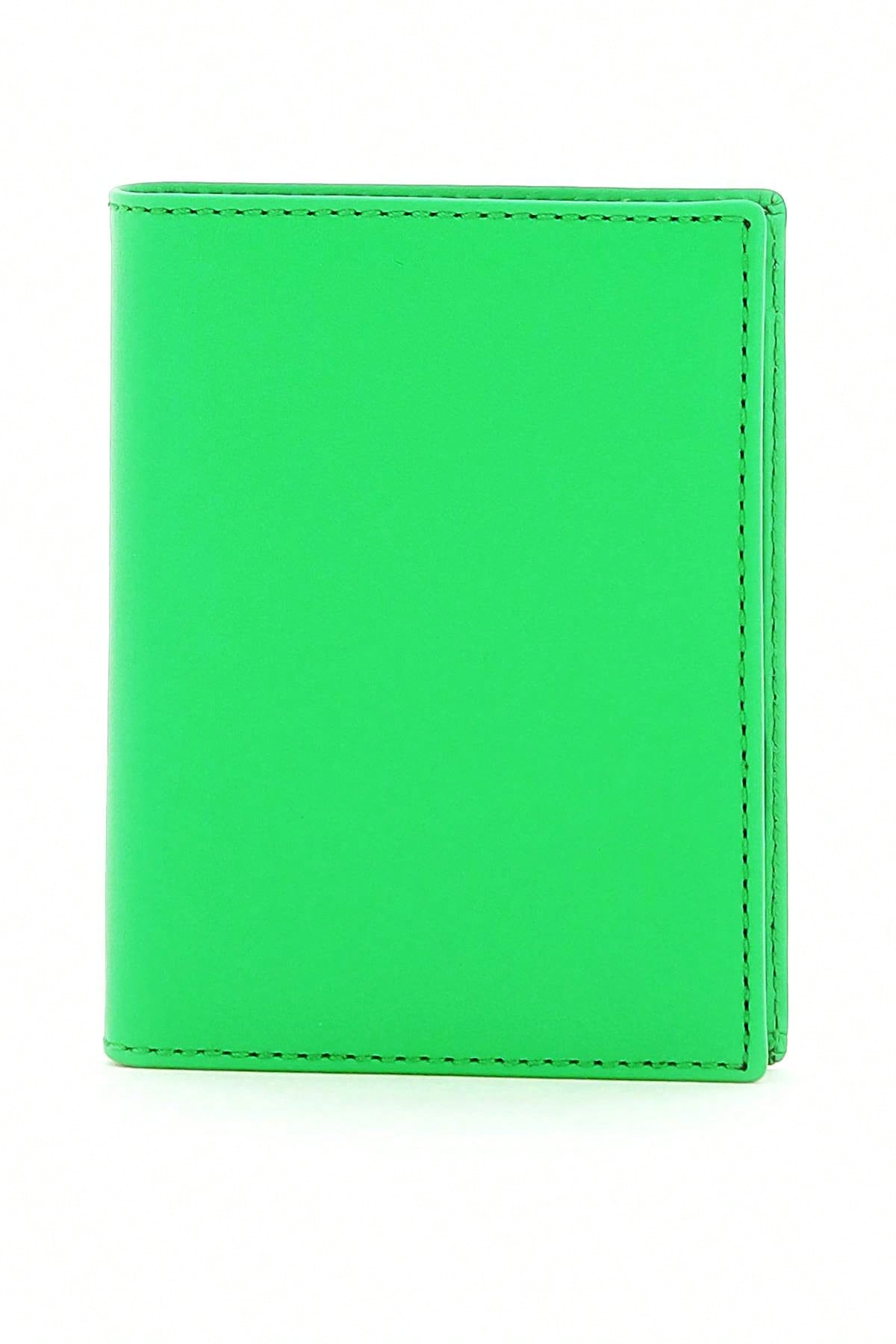 Маленький кожаный кошелек Comme Des Garcons, складывающийся вдвое, зеленый кошелек comme des garcons текстиль черный