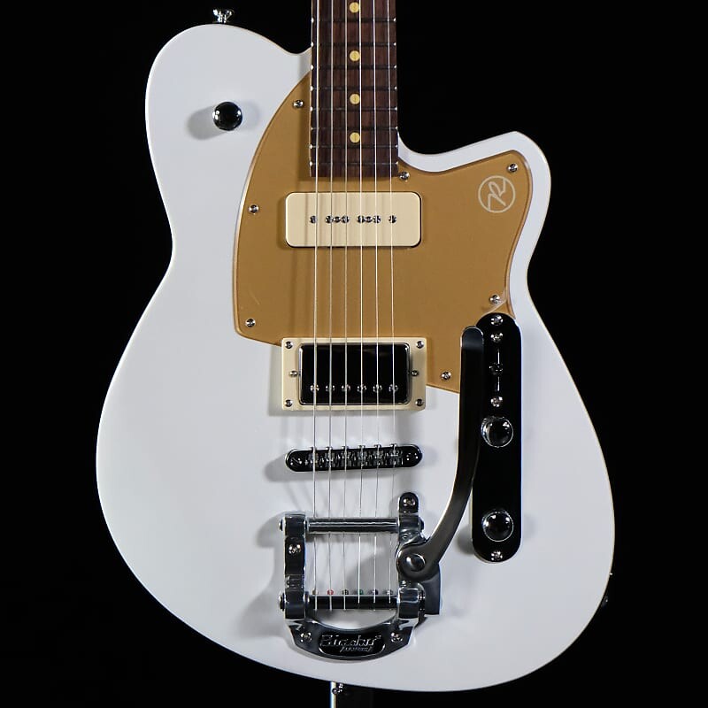 

Электрогитара Reverend Double Agent OG with Bigsby Electric Guitar - Pearl White W/ Gold