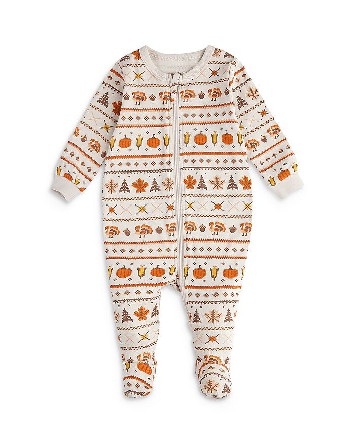 

Футболка для сна с принтом FIRST by petit lem унисекс Harvest Fair Isle — для малышей FIRSTS by petit lem, коричневый/бежевый