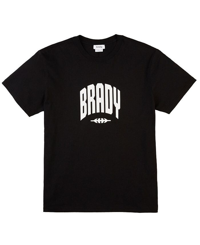 

Мужская черная университетская футболка BRADY, черный