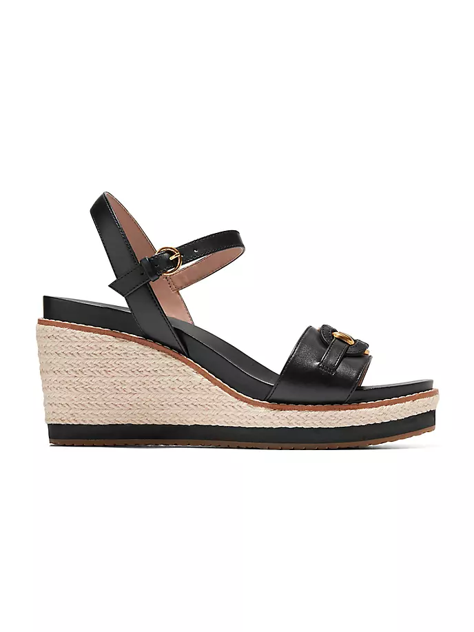 

Босоножки на танкетке Cloudfeel Espadrille 75MM Cole Haan, черный