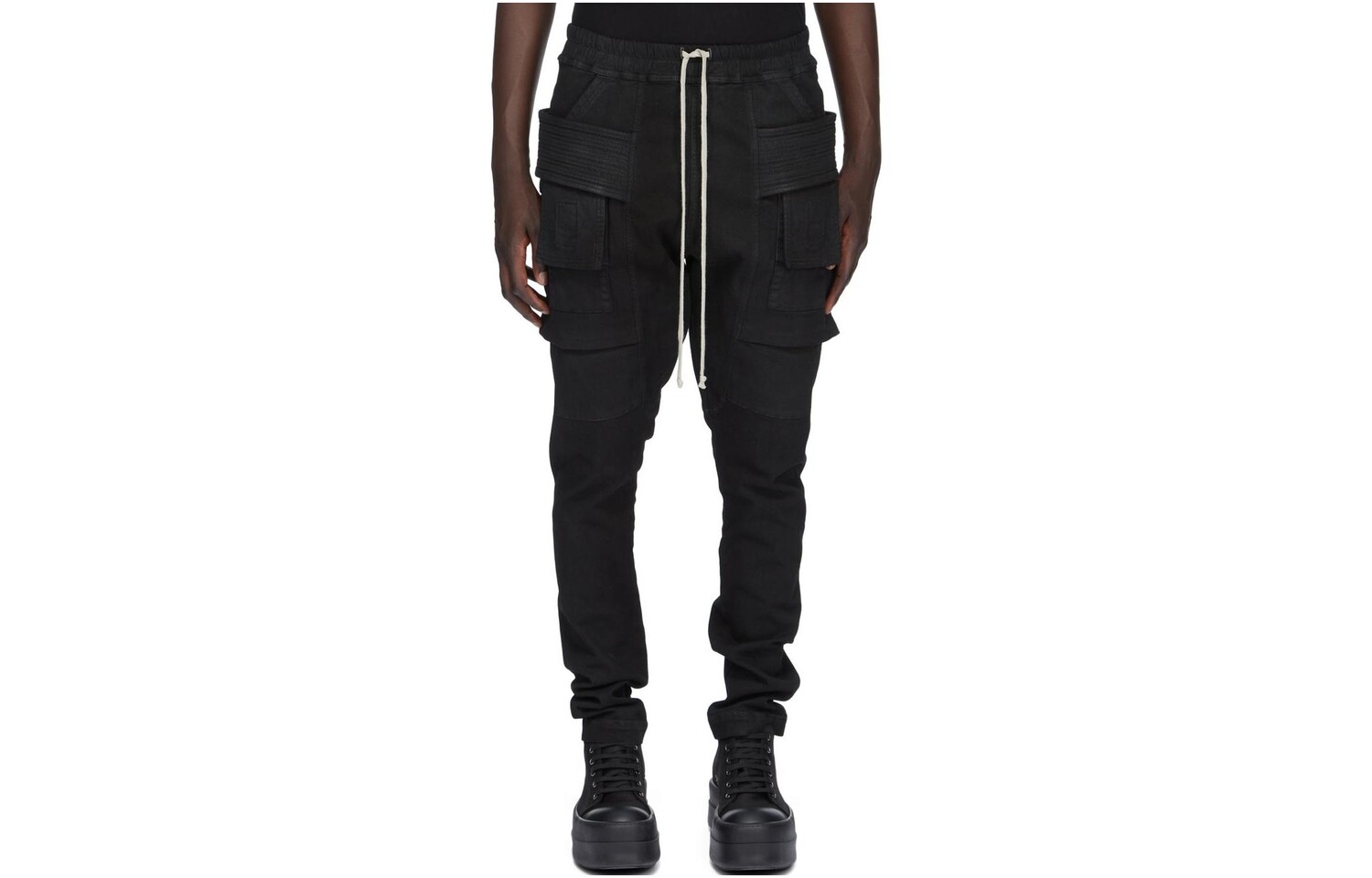 

Брюки-карго мужские черные Rick Owens Drkshdw, черный