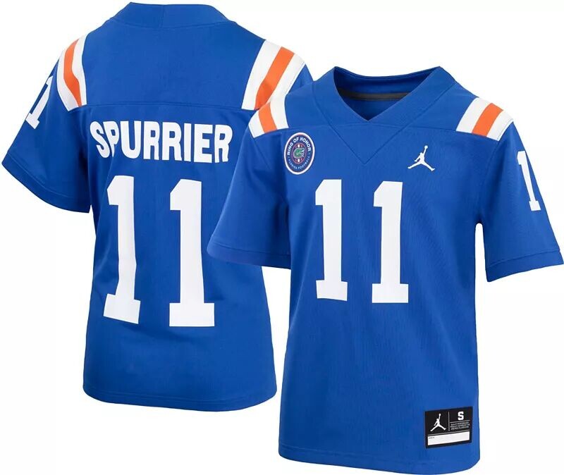 

Реплика синей футбольной майки Jordan Youth Florida Gators Steve Spurrier # 11 с надписью "Ring Of Honor"