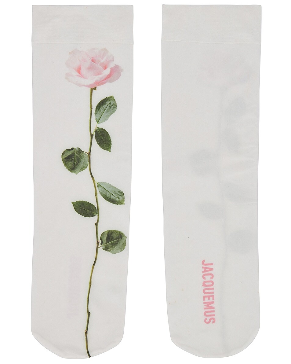 

Носки Jacquemus Les Chaussettes Rosa, цвет Rose White
