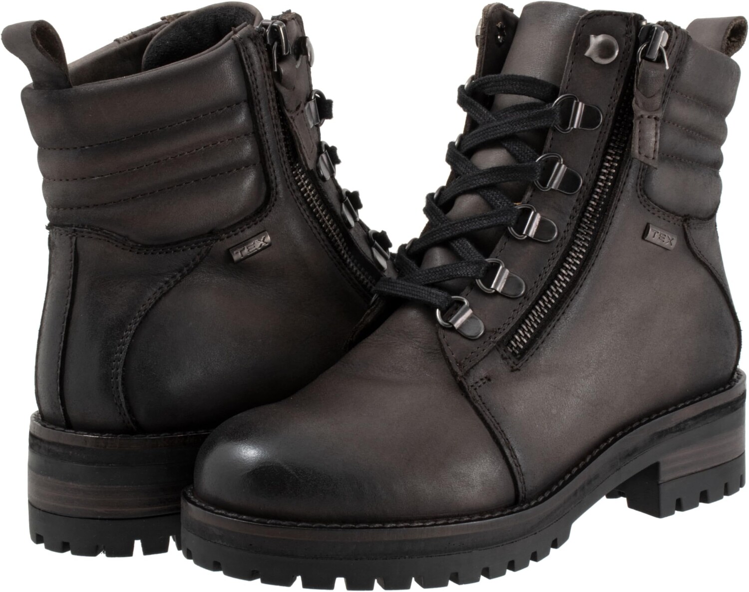 

Ботинки на шнуровке Everett SoftWalk, цвет Black Distress