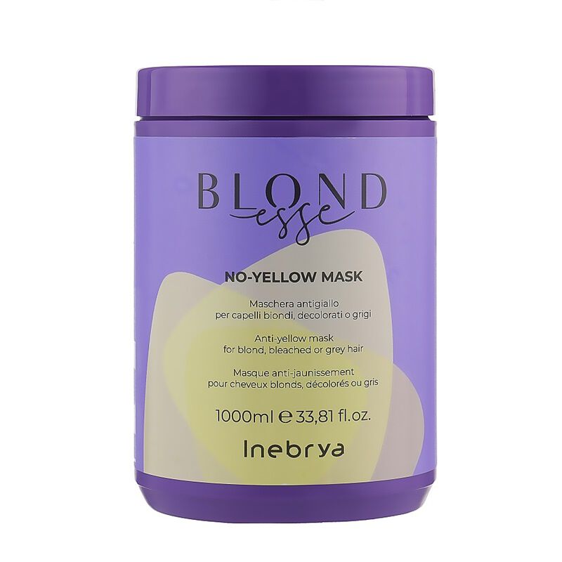 Маска для светлых волос Inebrya Blondesse No Yellow, 1000 мл
