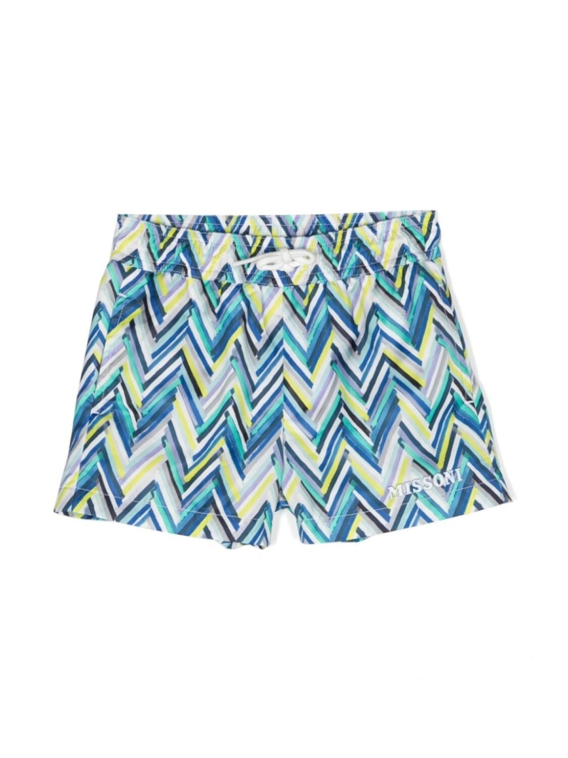 

Missoni Kids плавки-шорты с принтом, синий