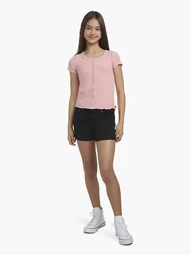 

Подруга, коротышка в шортах, большие девочки 7-16 лет Levi's, черный