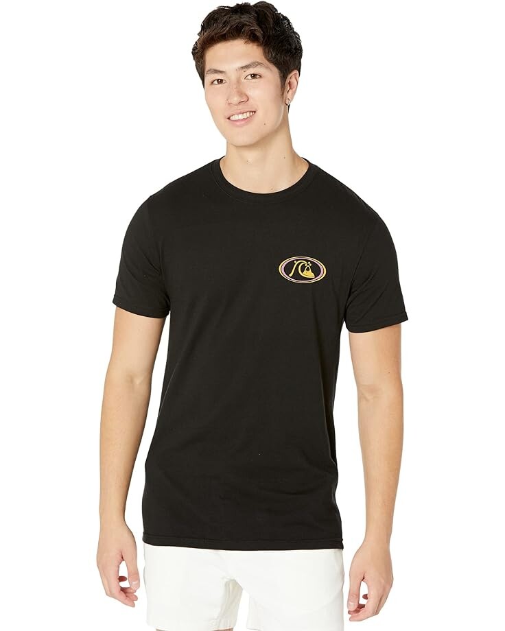 

Футболка Quiksilver Oval Script Short Sleeve Tee, черный