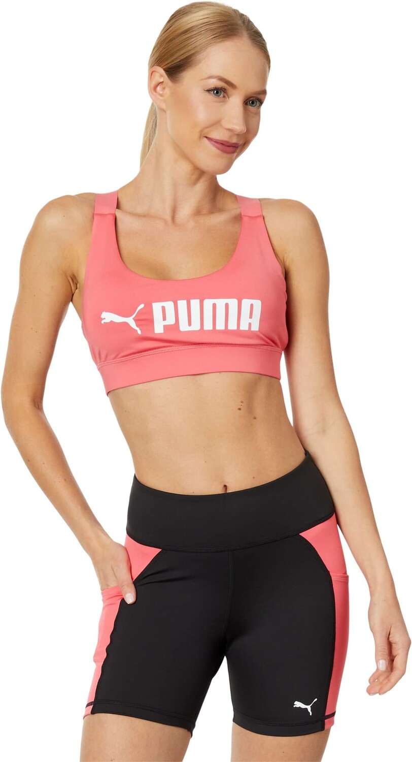 

Бюстгальтер средней ударной посадки PUMA, цвет Loveable