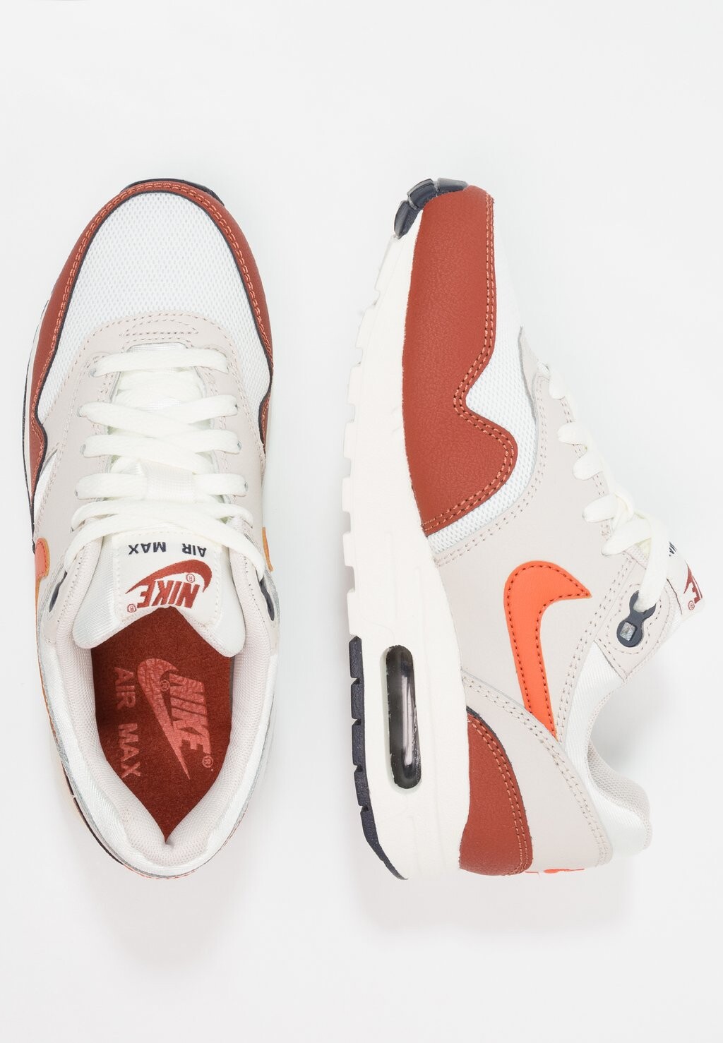 Низкие кроссовки Air Max 1 Nike, цвет sail/vintage coral/mars stone yörem white coral stone 8 mm sphere cut 99 lu rosary