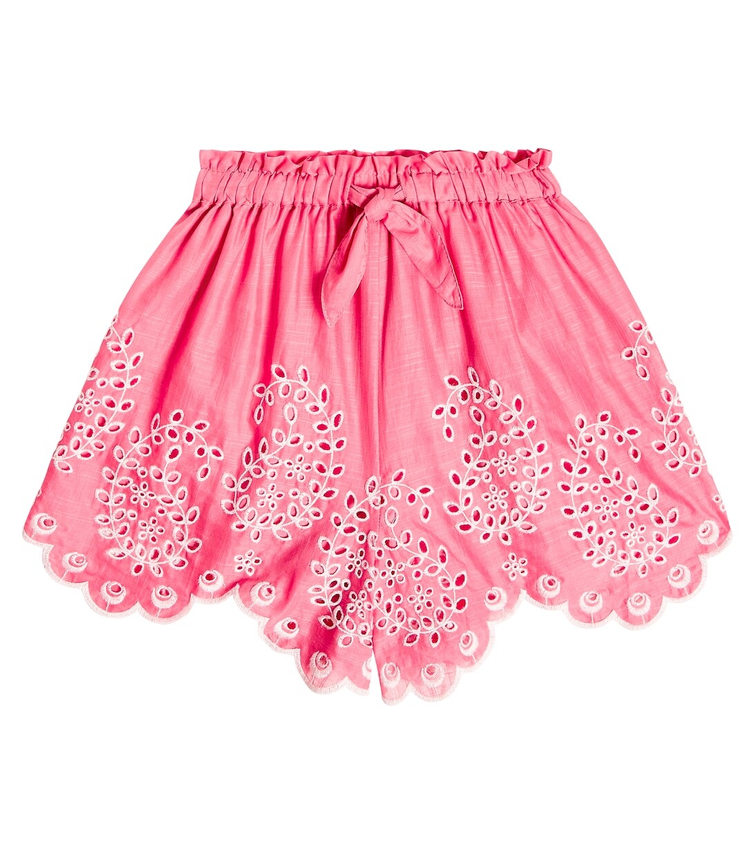 

Шорты junie из хлопка с вышивкой Zimmermann Kids, розовый