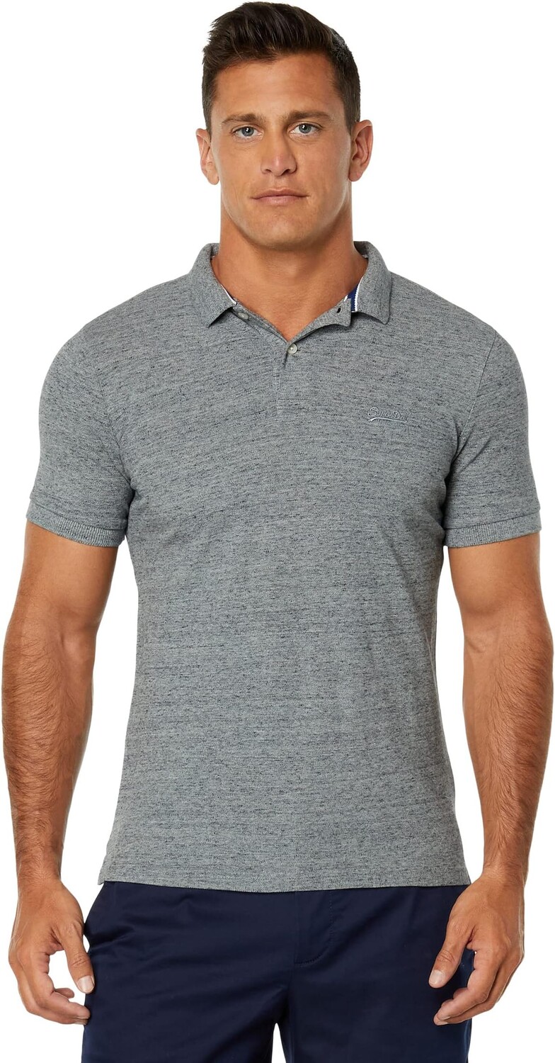 

Рубашка-поло Classic Pique Polo Superdry, цвет Flint Steel Grit