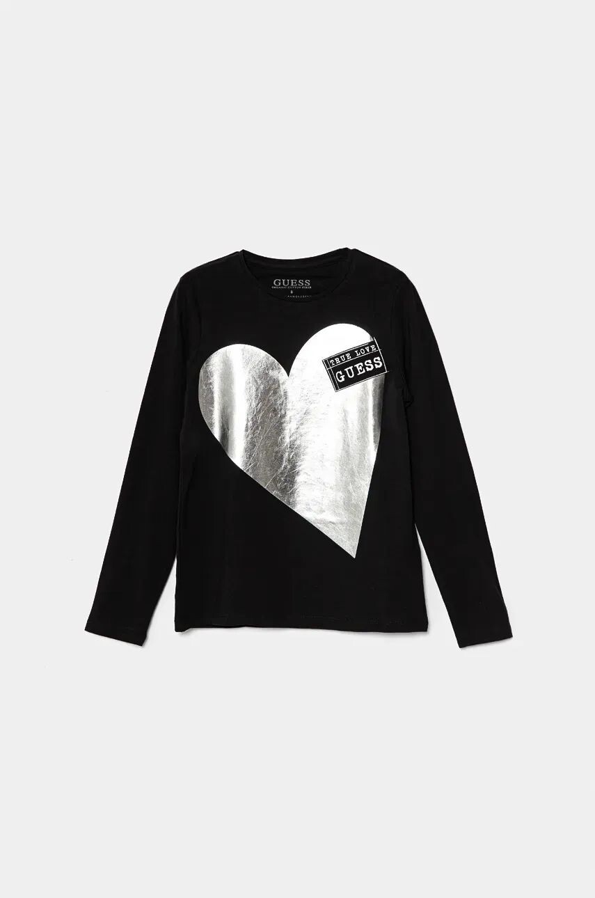 

Детская футболка с длинными рукавами Guess, черный
