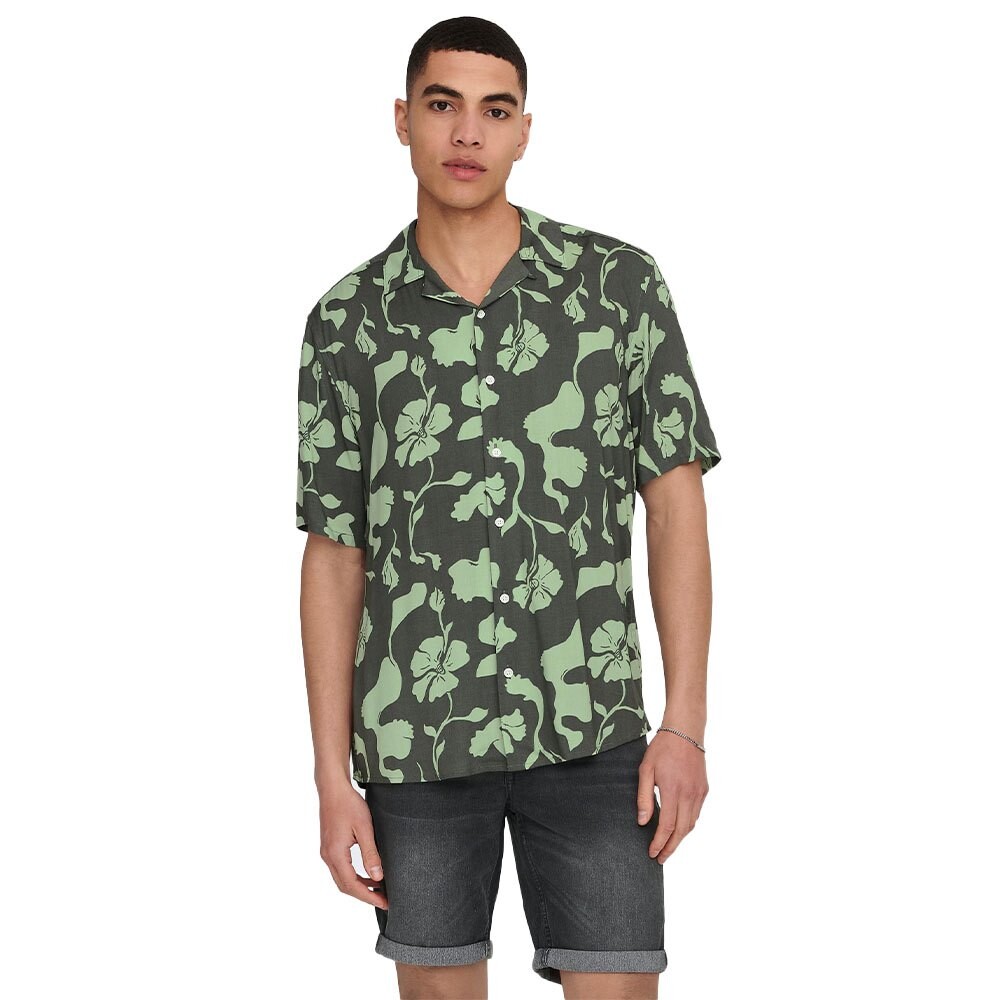 

Рубашка с коротким рукавом Only & Sons Dash Life Regular, серый