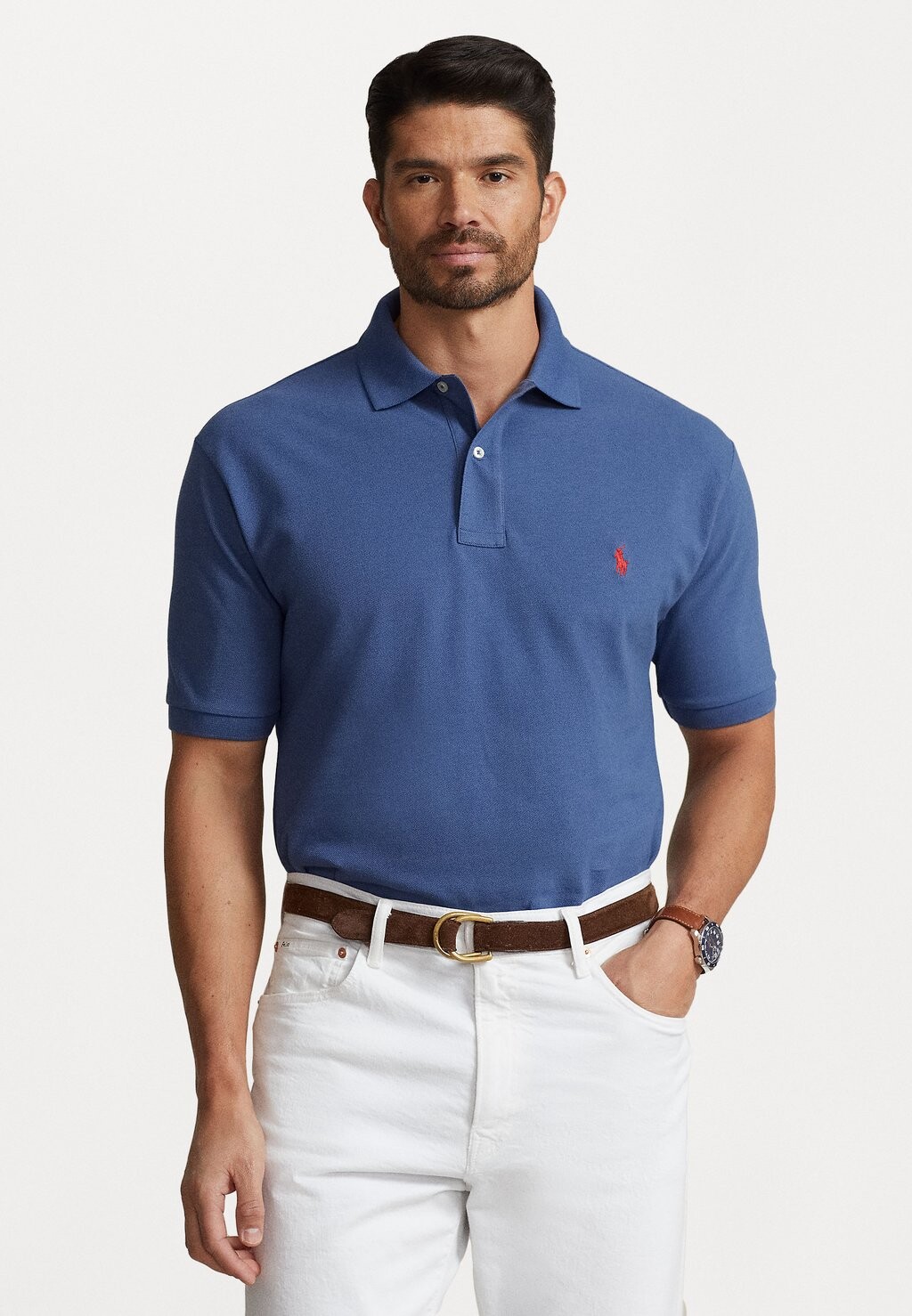 

Поло BASIC Polo Ralph Lauren Big & Tall, старый королевский синий