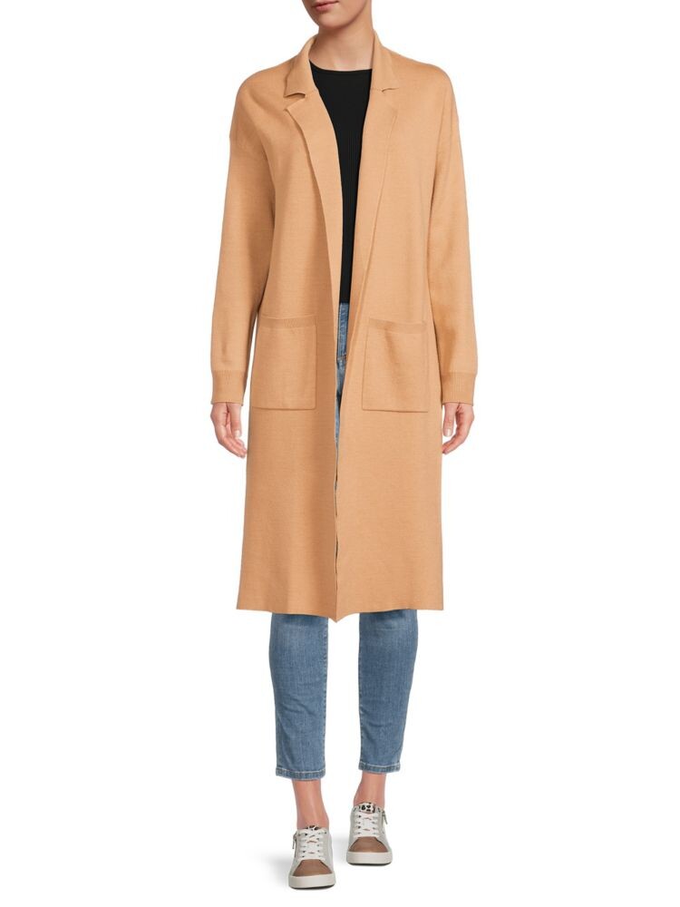

Длинная куртка с открытым передом Saks Fifth Avenue, цвет New Camel