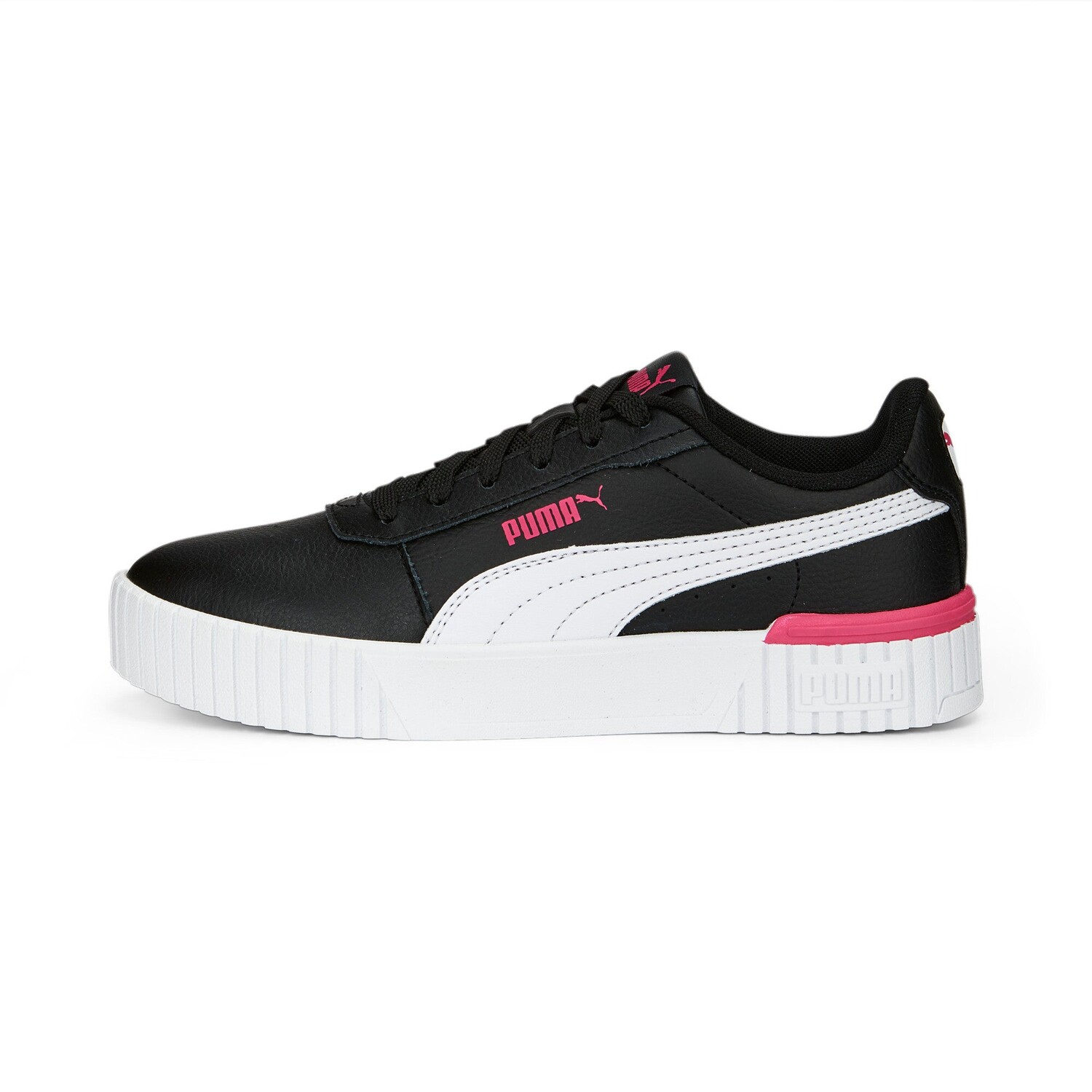 

Кроссовки PUMA Junior Carina 2.0 для больших детей, цвет Black/White/Glowing Pink