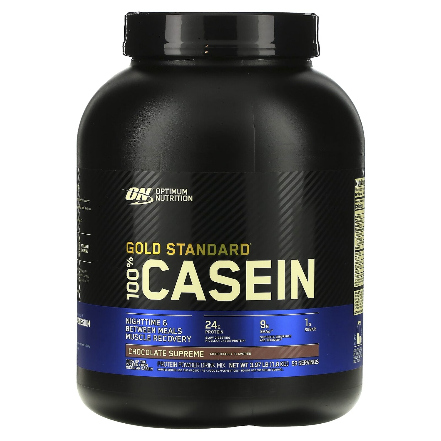 

100% казеин, Gold Standard, Chocolate Supreme, 1,8 кг (3,97 фунта), Optimum Nutrition