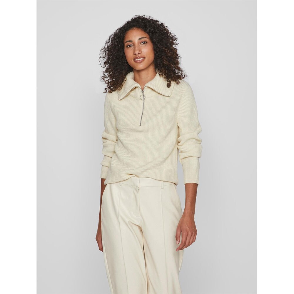 

Свитер Vila Ril Half Zip, бежевый
