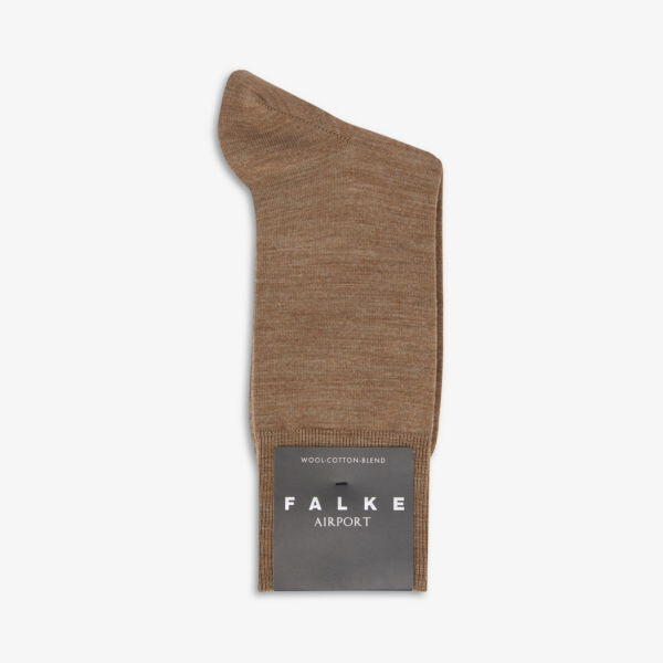 Носки airport из смесовой шерсти Falke, цвет nutmeg mel