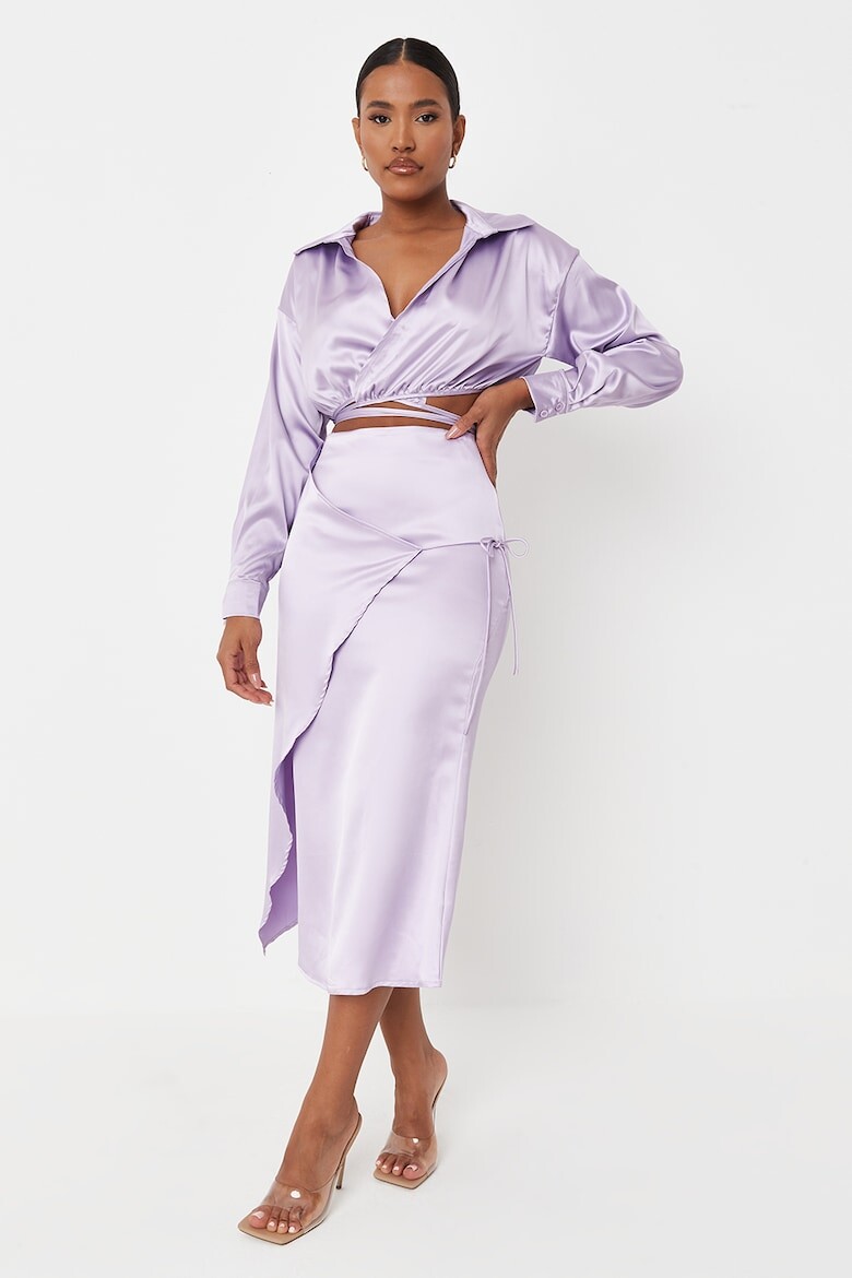 

Юбка с завышенной талией Missguided, фиолетовый