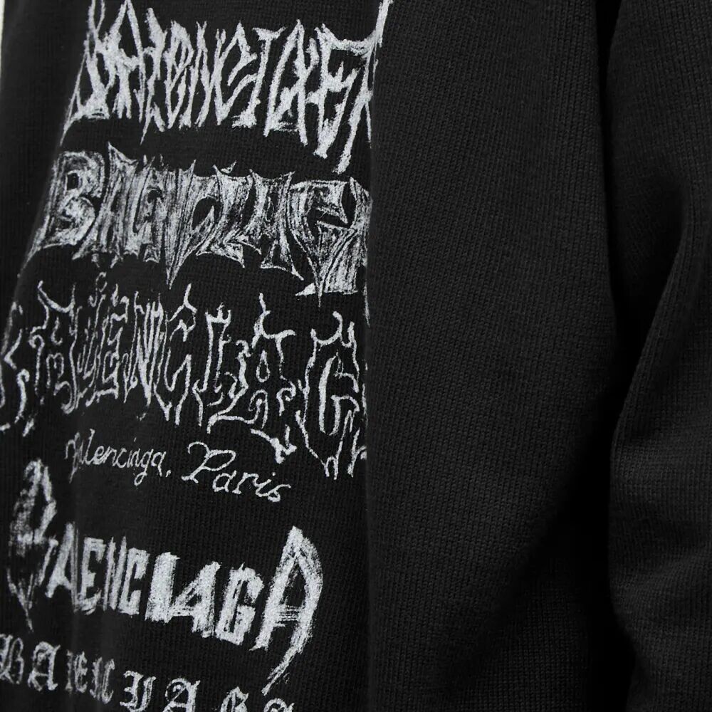 

Металлический круглый вырез Balenciaga DIY, черный